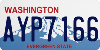 WA license plate AYP7166