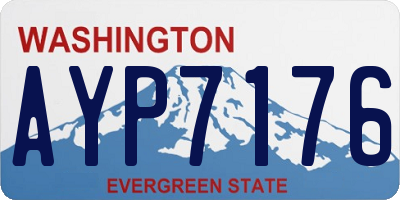 WA license plate AYP7176