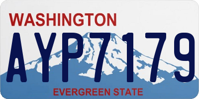 WA license plate AYP7179