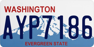 WA license plate AYP7186