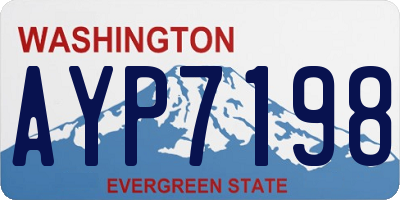 WA license plate AYP7198