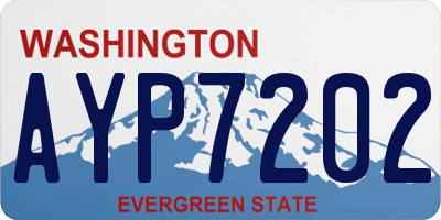 WA license plate AYP7202