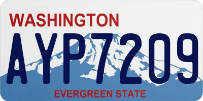 WA license plate AYP7209