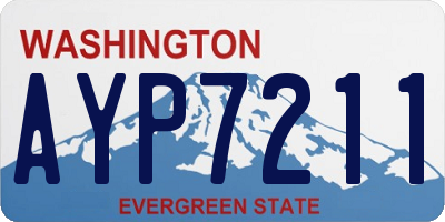 WA license plate AYP7211