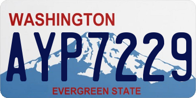 WA license plate AYP7229