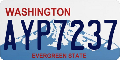 WA license plate AYP7237