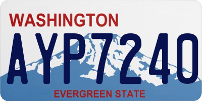 WA license plate AYP7240
