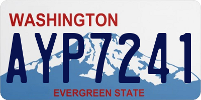 WA license plate AYP7241