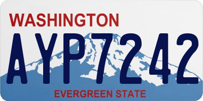 WA license plate AYP7242