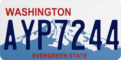 WA license plate AYP7244