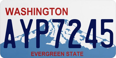 WA license plate AYP7245