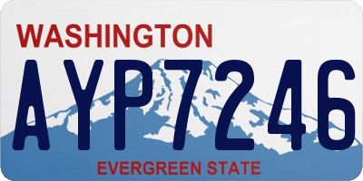 WA license plate AYP7246