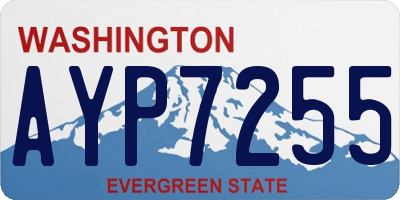 WA license plate AYP7255