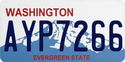 WA license plate AYP7266
