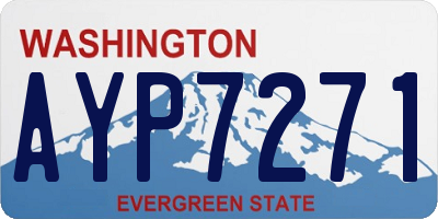 WA license plate AYP7271