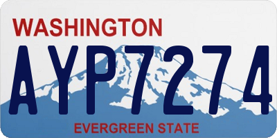 WA license plate AYP7274
