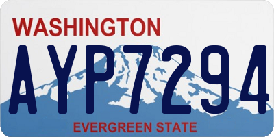 WA license plate AYP7294
