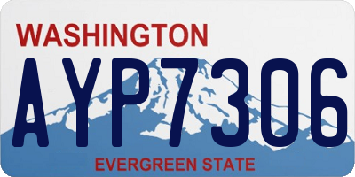 WA license plate AYP7306