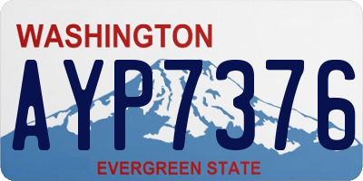 WA license plate AYP7376