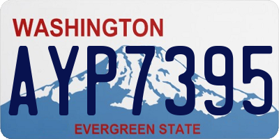 WA license plate AYP7395