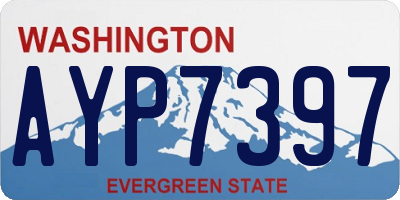 WA license plate AYP7397