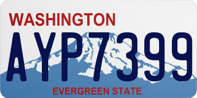 WA license plate AYP7399