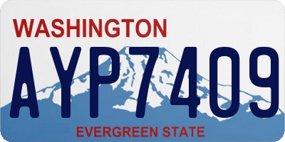 WA license plate AYP7409