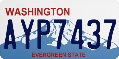 WA license plate AYP7437
