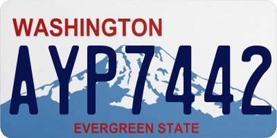 WA license plate AYP7442