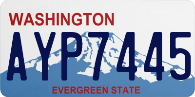 WA license plate AYP7445
