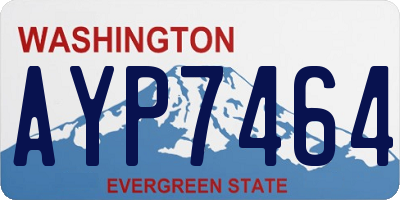 WA license plate AYP7464