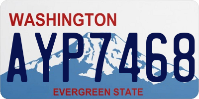 WA license plate AYP7468