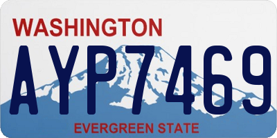 WA license plate AYP7469