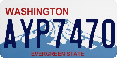 WA license plate AYP7470