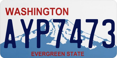 WA license plate AYP7473