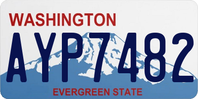 WA license plate AYP7482