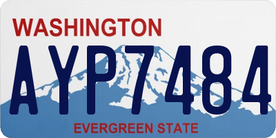 WA license plate AYP7484