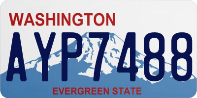WA license plate AYP7488