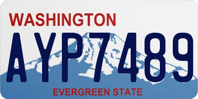 WA license plate AYP7489
