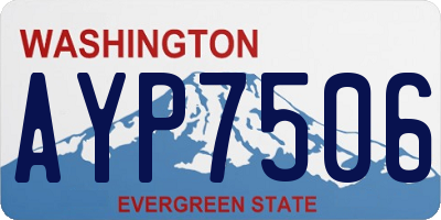 WA license plate AYP7506