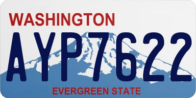 WA license plate AYP7622