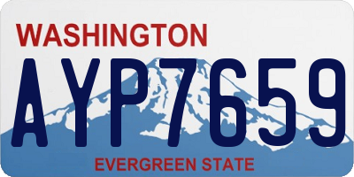 WA license plate AYP7659