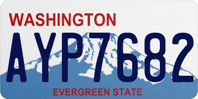 WA license plate AYP7682
