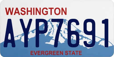 WA license plate AYP7691