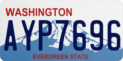WA license plate AYP7696