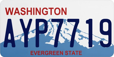 WA license plate AYP7719