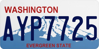 WA license plate AYP7725
