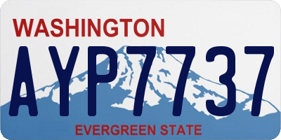 WA license plate AYP7737