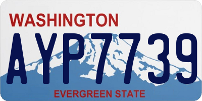 WA license plate AYP7739