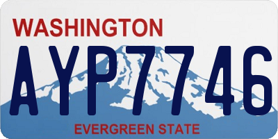 WA license plate AYP7746